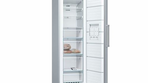 Arca Congeladora Vertical Bosch GSN36VI3P | 186x60x65 cm | 242 L | F | Aço inoxidável