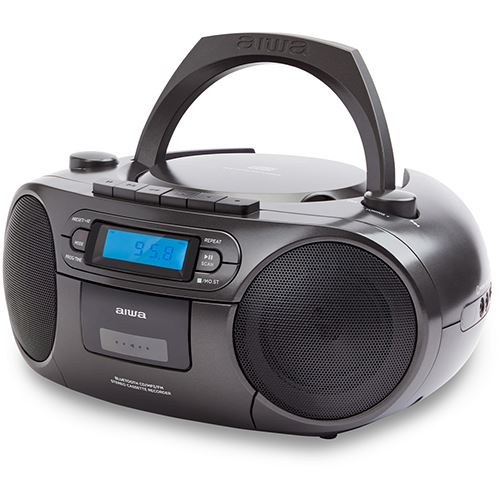 Rádio Portátil Aiwa CD/K7 Bluetooth BBTC-550BK - Preto