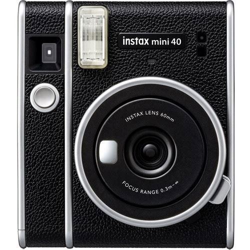 Máquina Fotográfica Instantânea Bundle Câmara Fujifilm Instax mini 40 + Carga Instax Mini Contact Sheet + Bolsa - Preto