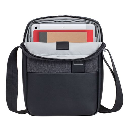 Mala Tiracolo Rivacase Lantau 8811 - Preta