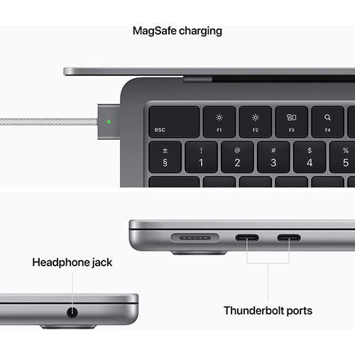 MacBook Air 13'' | 2022 | M2 | 8GB | 512GB SSD | GPU 10-Core | AC USB-C 67 W | Cinzento Sideral