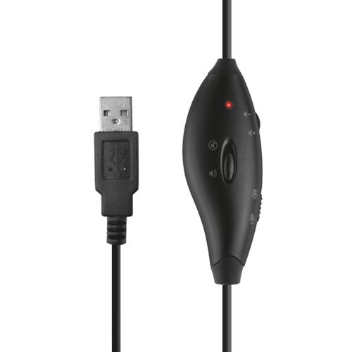 Conjunto Trust Webcam + Auscultadores Doba 2-in-1 (24036)