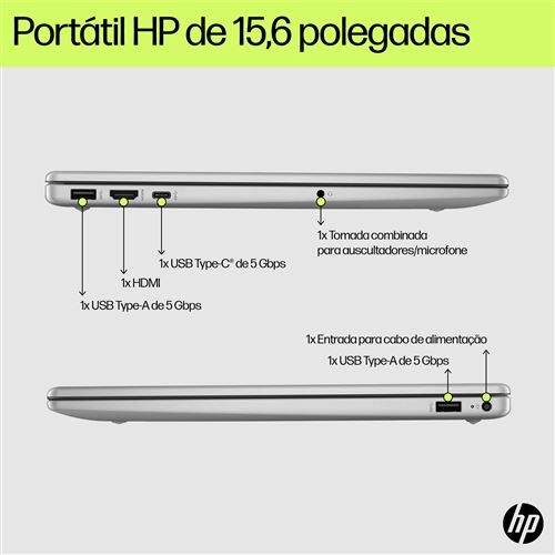 Computador Portátil HP 15-fd0016np | 15,6'' | i5-1335U | 16GB | 512GB SSD