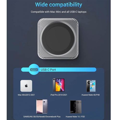 Adaptador ExpandPro USB-C 7 em 1 para Mac Mini