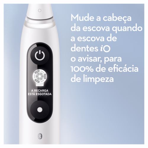 Escova de Dentes Elétrica Oral-B iO 7W + Estojo de Viagem - Branco
