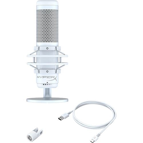 Microfone Gaming HyperX QuadCast S USB - Branco