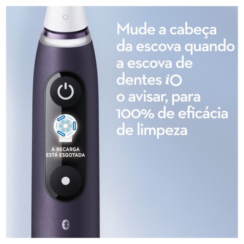Escova de Dentes Elétrica  Oral-B iO 8S + Estojo de Viagem - Violeta