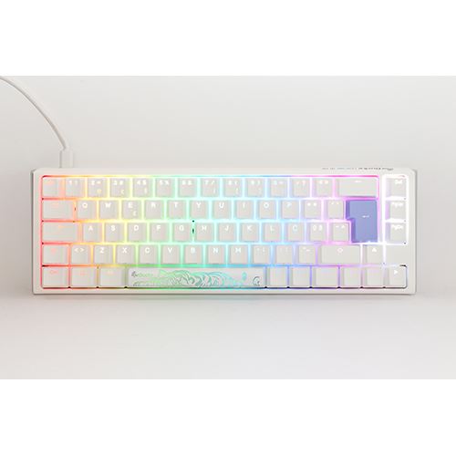 Teclado Gaming Mecânico Ducky ONE 3 Classic SF Pure White RGB - Layout PT - MX Silver