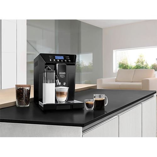 Máquina de Café Automática Delonghi Eletta Cappuccino Evo ECAM46.860.B - Preto