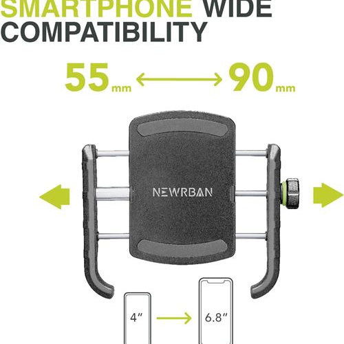 Suporte de guiador Newrban para bicicleta e trotinete 12-32mm Alumínio