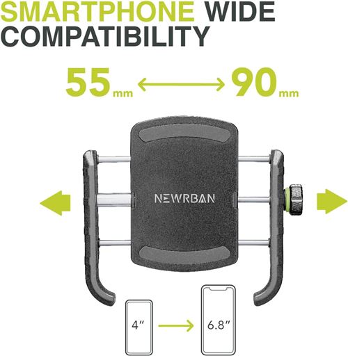 Suporte de guiador Newrban para bicicleta e trotinete 12-32mm Alumínio