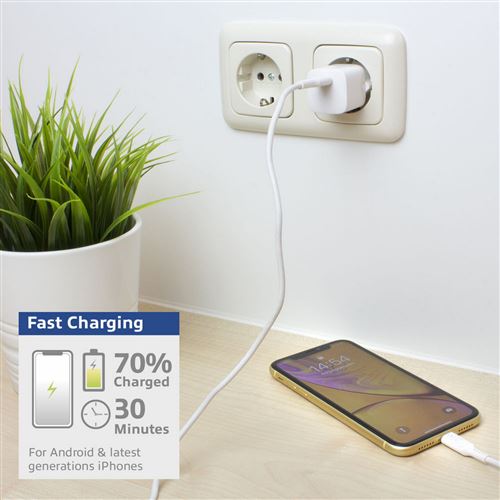 Adaptador de Corrente Ewent USB-C 33W - Branco