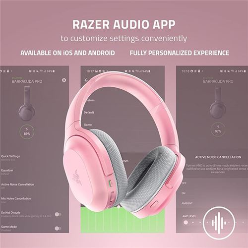Auscultadores Gaming Bluetooth Razer Barracuda - Quartz