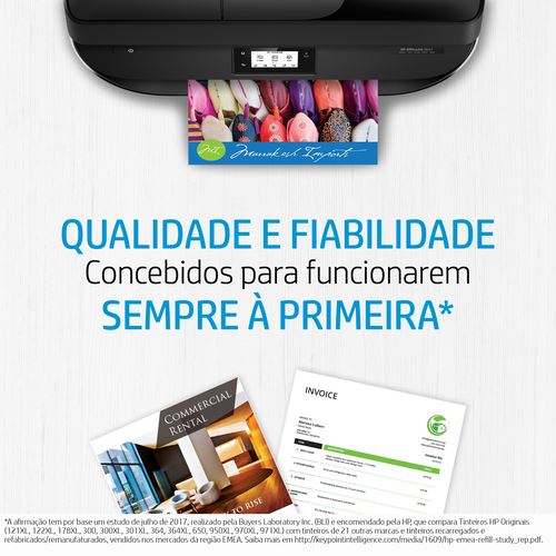 Tinteiro HP Original 912XL - 3YL84AE - Preto - Elegível para o HP Instant Ink