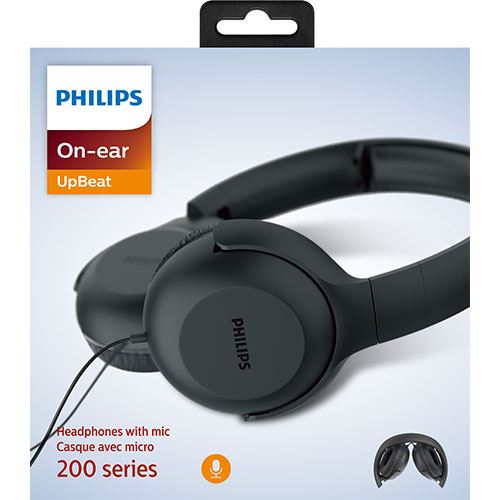 Auscultadores Philips com Microfone Tauh201 - Preto