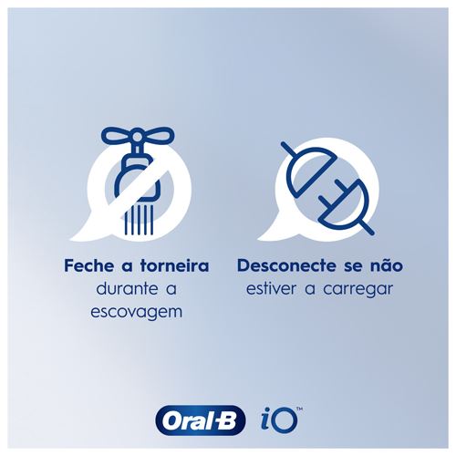 Escovas de Dentes Elétricas Oral-B IO  Series 3 Duo - 2 Unidades - Preta + Azul