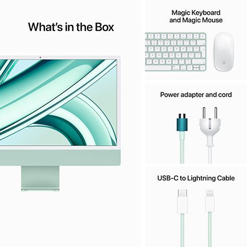 iMac | 24'' | 2023 | M3 | 512GB SSD | GPU 10-Core - Verde