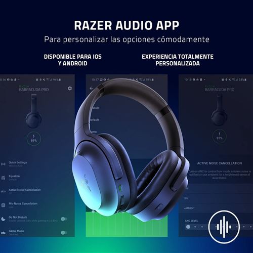 Auscultadores Gaming Wireless Razer Barracuda Pro - Preto