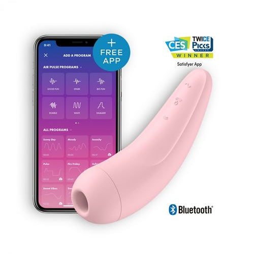 Vibrador Estimulador Satisfyer Curvy 2+ App Bluetooth Rosa
