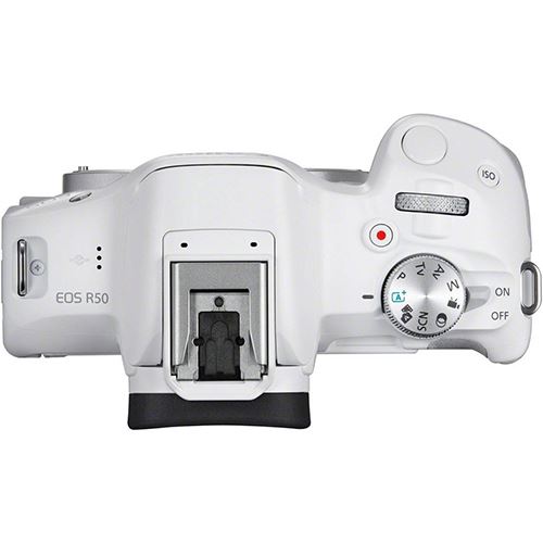 Máquina Fotográfica Mirrorless Canon EOS R50 - Prateado + RF-S 18-45 IS STM