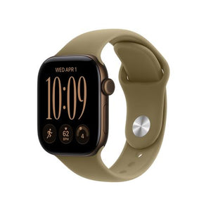 Apple Watch Series 12 GPS - 42mm - Alumínio Bronze Escuro | Sport Band - Azeitona - M/L