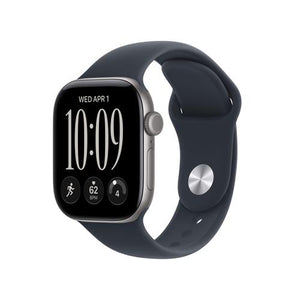 Apple Watch Series 12 Celular - 42mm - Alumínio Cinzento Sideral | Sport Band - Azul Navy - S/M