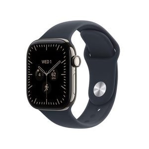 Apple Watch Series 12 Celular - 42mm - Titânio Natural | Sport Band - Azul Navy - M/L