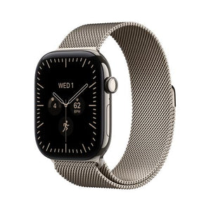 Apple Watch Series 12 Celular - 46mm - Titânio Natural | Milanese Loop - Natural - M/L