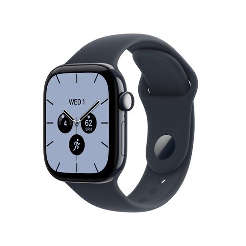 Apple Watch Series 12 Celular - 42mm - Cerâmica Azul Noite | Sport Band - Azul Navy - M/L