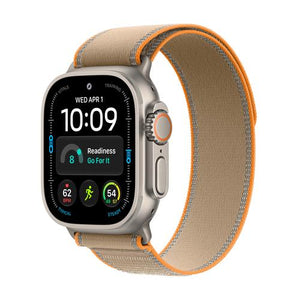 Apple Watch Ultra 4 Celular - 49mm - Titânio Natural | Trail Loop - Areia - S/M