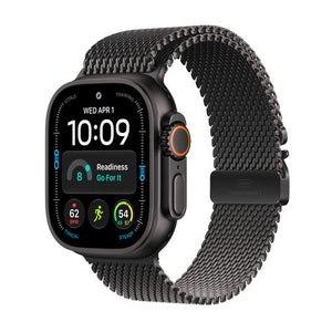 Apple Watch Ultra 4 Celular - 49mm - Titânio Preto | Milanese Loop - Preto - L
