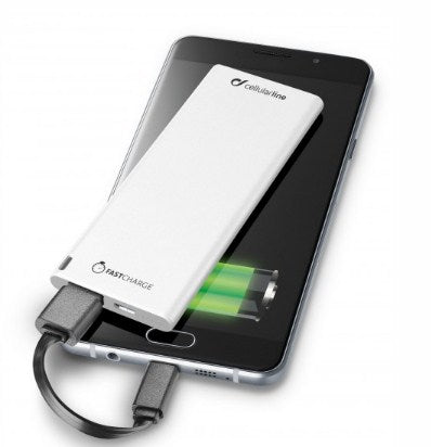 Powerbank Cellularline Freepower Slim 3000mAh Branco