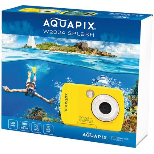 Máquina Fotográfica Compacta Aquapix W2024 - Amarelo