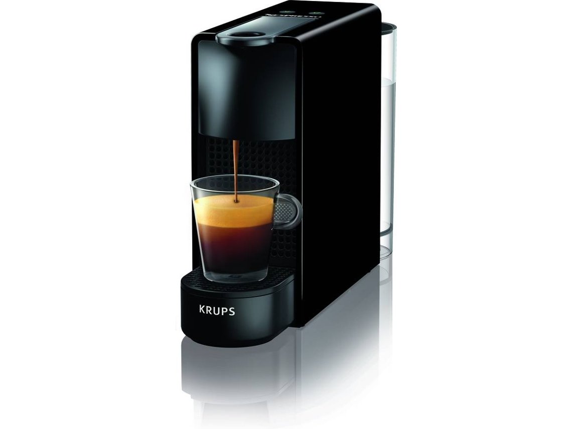 Máquina de Café Cápsulas Nespresso Krups Essenza Mini XN1108 Preta