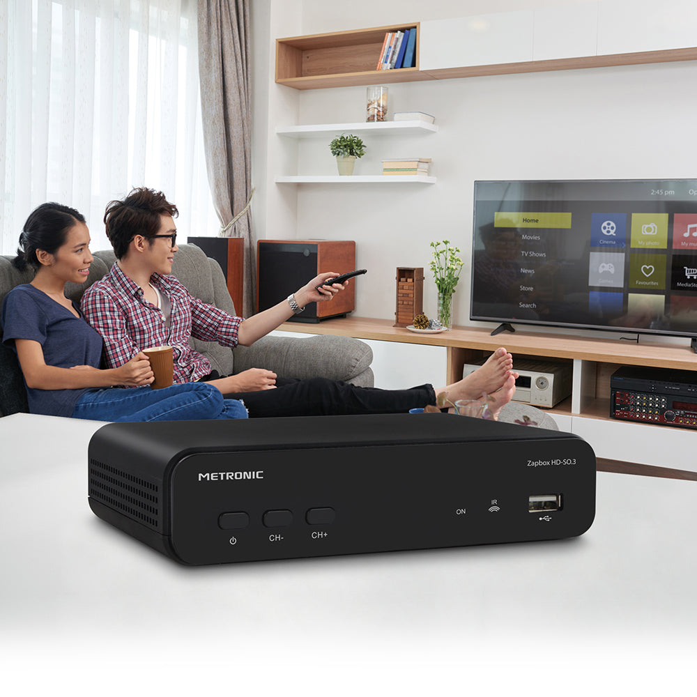 Recetor TDT Metronic ZapBox HD-SO.3 Full HD USB PVR (441655)