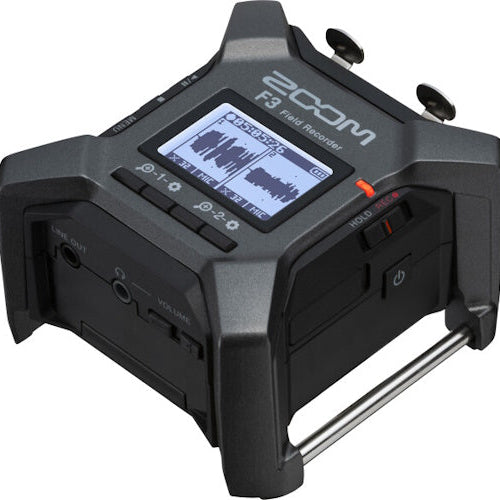 Gravador Digital Zoom F3 de Duas Pistas