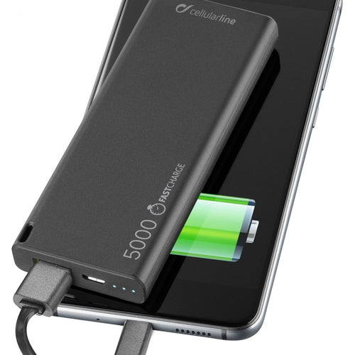 Powerbank Cellularline Freepower Slim 5000mAh Preto