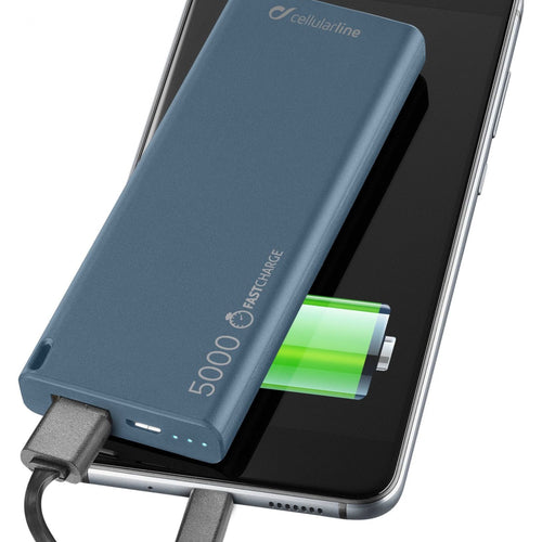 Powerbank Cellularline Freepower Slim 5000mAh Azul