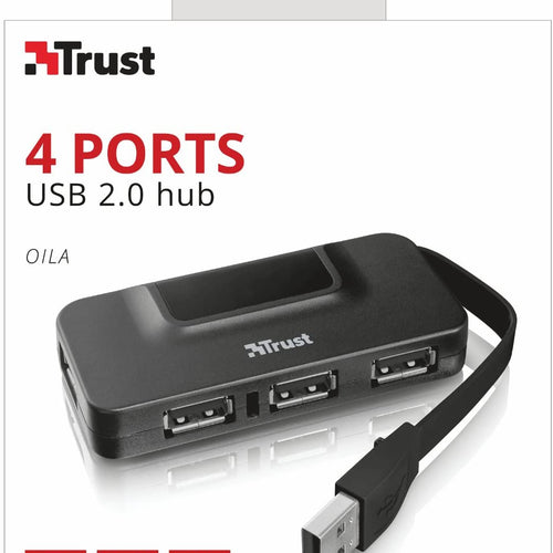 Hub USB 2.0 Trust Oila 4 Portas