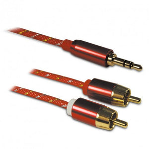 Cabo de Áudio Metronic 471030 1 m 3.5mm 2 x RCA Laranja