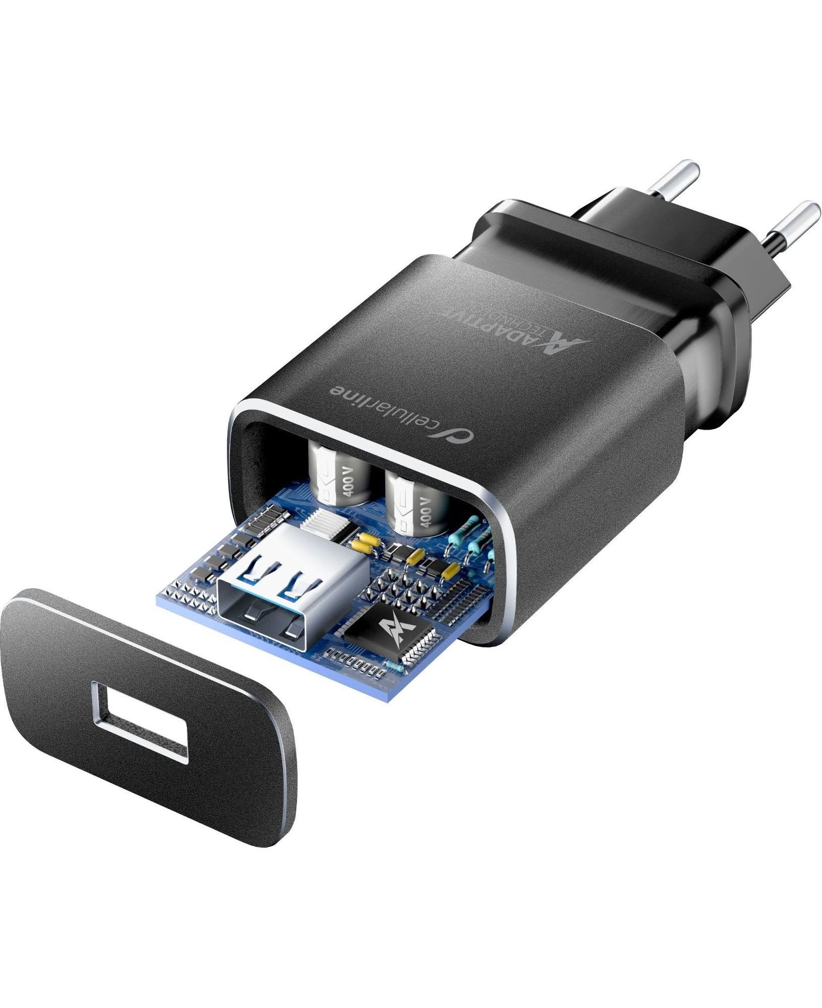 Carregador Cellularline Kit Casa Tetraforce Usb-C 15w