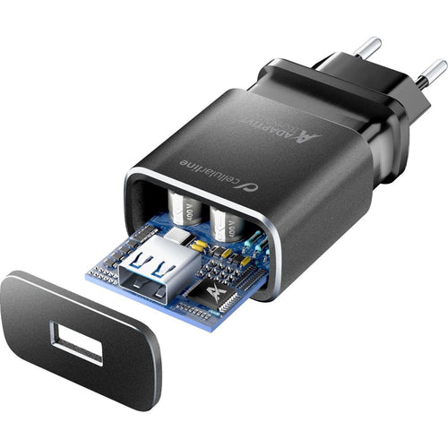 Carregador Cellularline Kit Casa Tetraforce Usb-C 15w