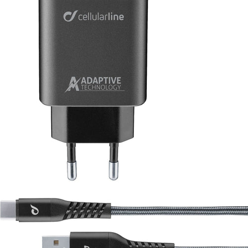 Carregador Cellularline Kit Casa Tetraforce Usb-C 15w
