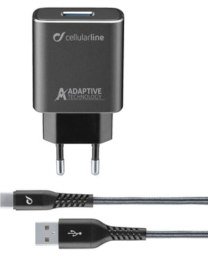 Carregador Cellularline Kit Casa Tetraforce Usb-C 15w