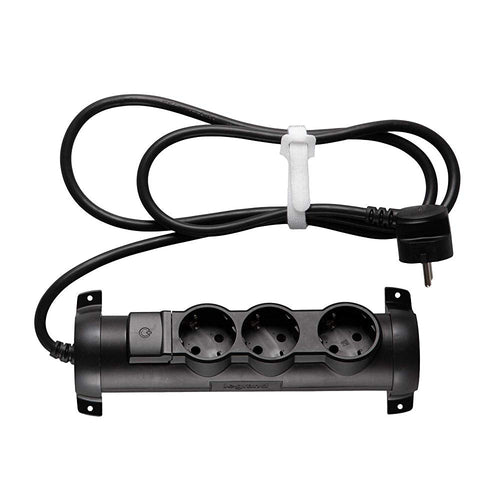 Extensão Elétrica Legrand Giratória 3 Tomadas Preto (694601)