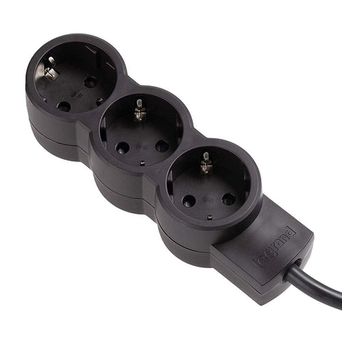 Extensão Elétrica Legrand 3 Tomadas 3X2P+T STAND 3MT Preto