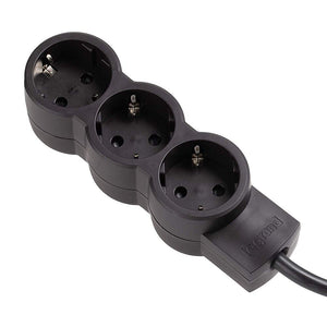 Extensão Elétrica Legrand 3 Tomadas 3X2P+T STAND 3MT Preto