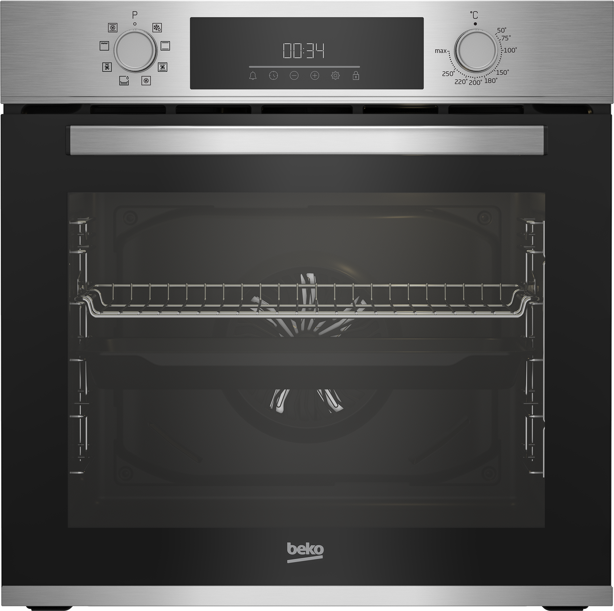 Conjunto Placa Vitrocerâmica + Forno Beko BBSM12320X