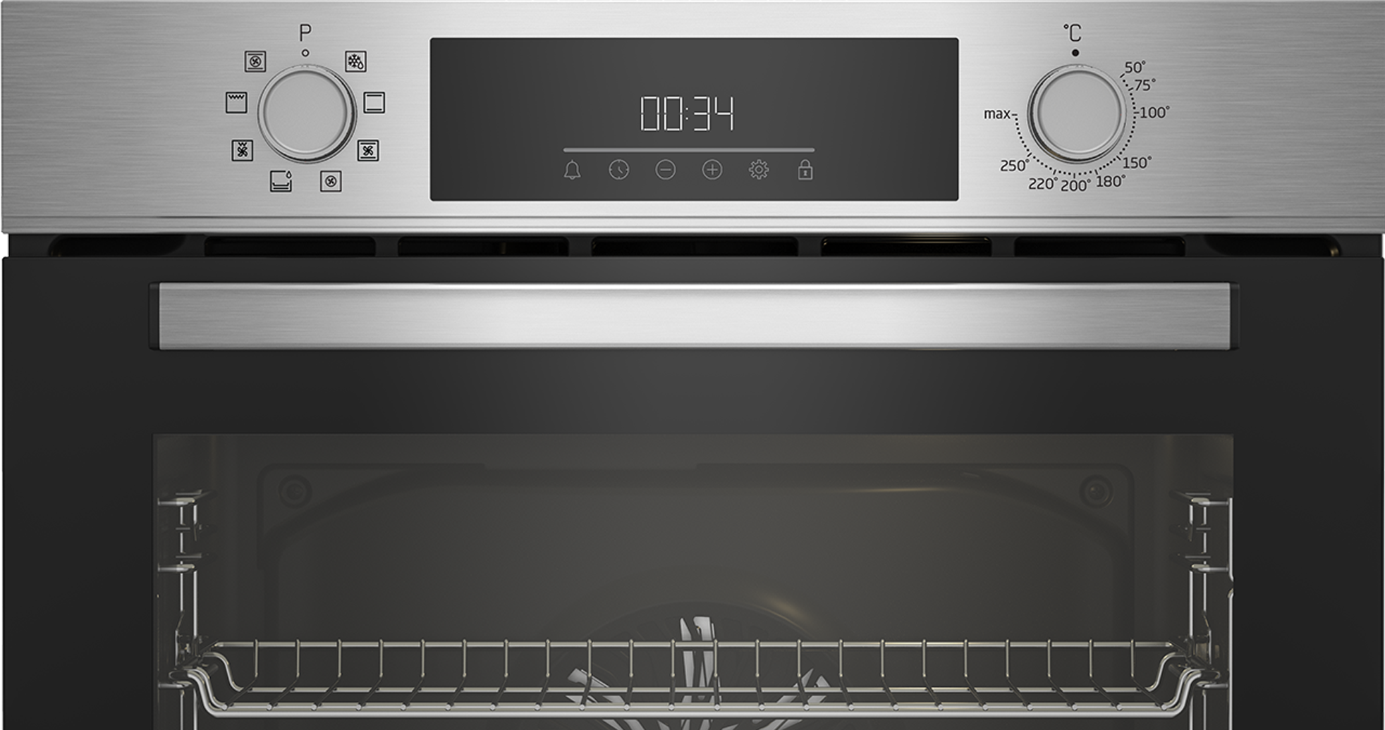 Conjunto Placa Vitrocerâmica + Forno Beko BBSM12320X