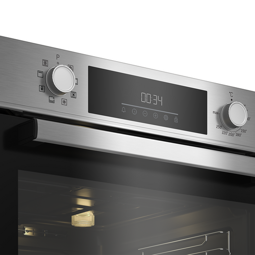 Conjunto Placa Vitrocerâmica + Forno Beko BBSM12320X